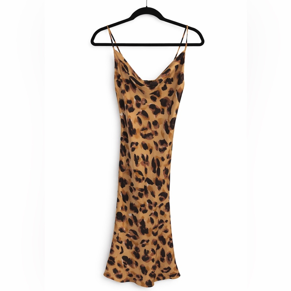 Forever 21 Leopard Print Slip Dress Size S